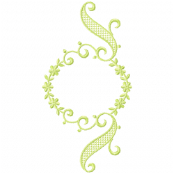 Flowers And Tree Embroidery Design 4
